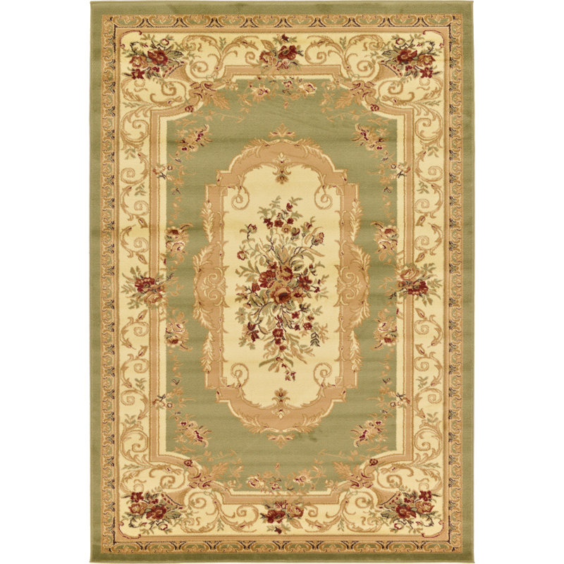 Andover Mills™ Meda Oriental Green Area Rug & Reviews Wayfair